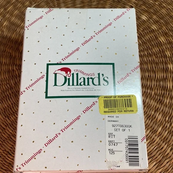 Dillard’s Christmas Ornament Krebs Glas Lauscha Germany Millennium Big Ben - Picture 9 of 9